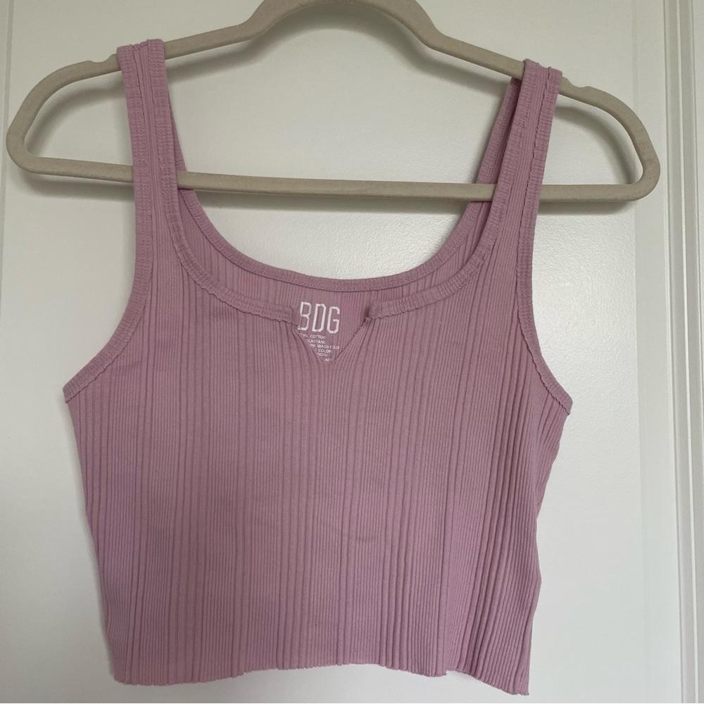 Urban Outfitters BDG Ribbed Notched Crop Top